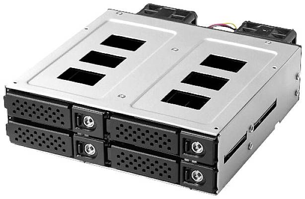 Wechselrahmen 4-in-1 NVMe U.2 SSD black 32GBPS ROHS