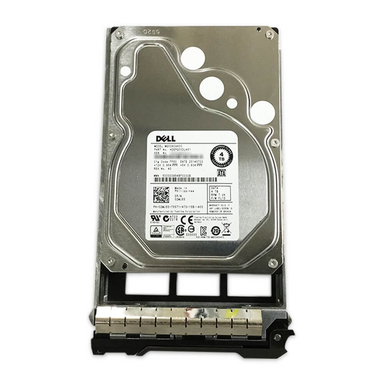 Dell - 4TB Hard Drive SATA 6Gbps 7.2K 512n 3.5inHot-Plug, CUS Kit