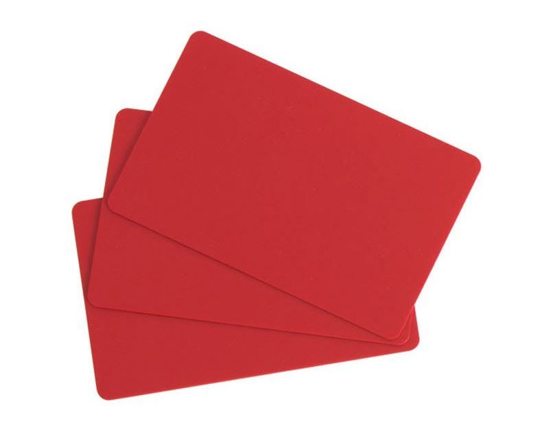CARD RED PVC 30MIL