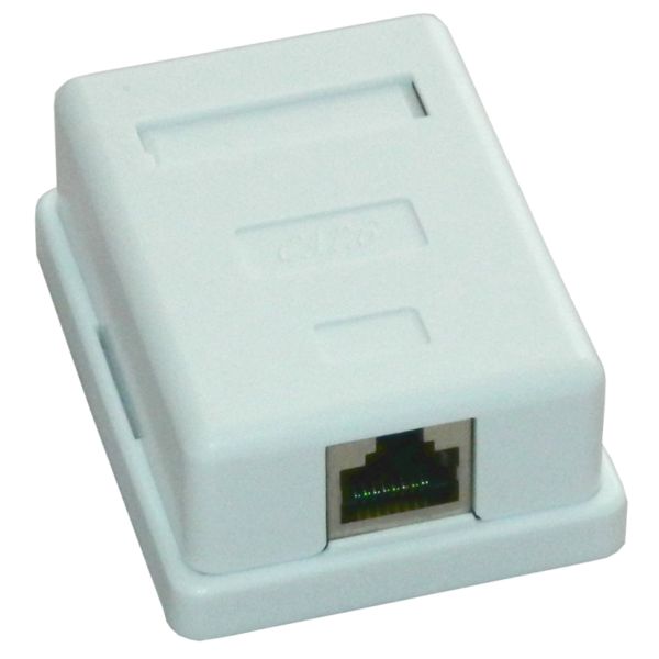 Priza FTP simpla aplicata cat.6 - EMTEX,  EMT-FTP6-1P-PT 