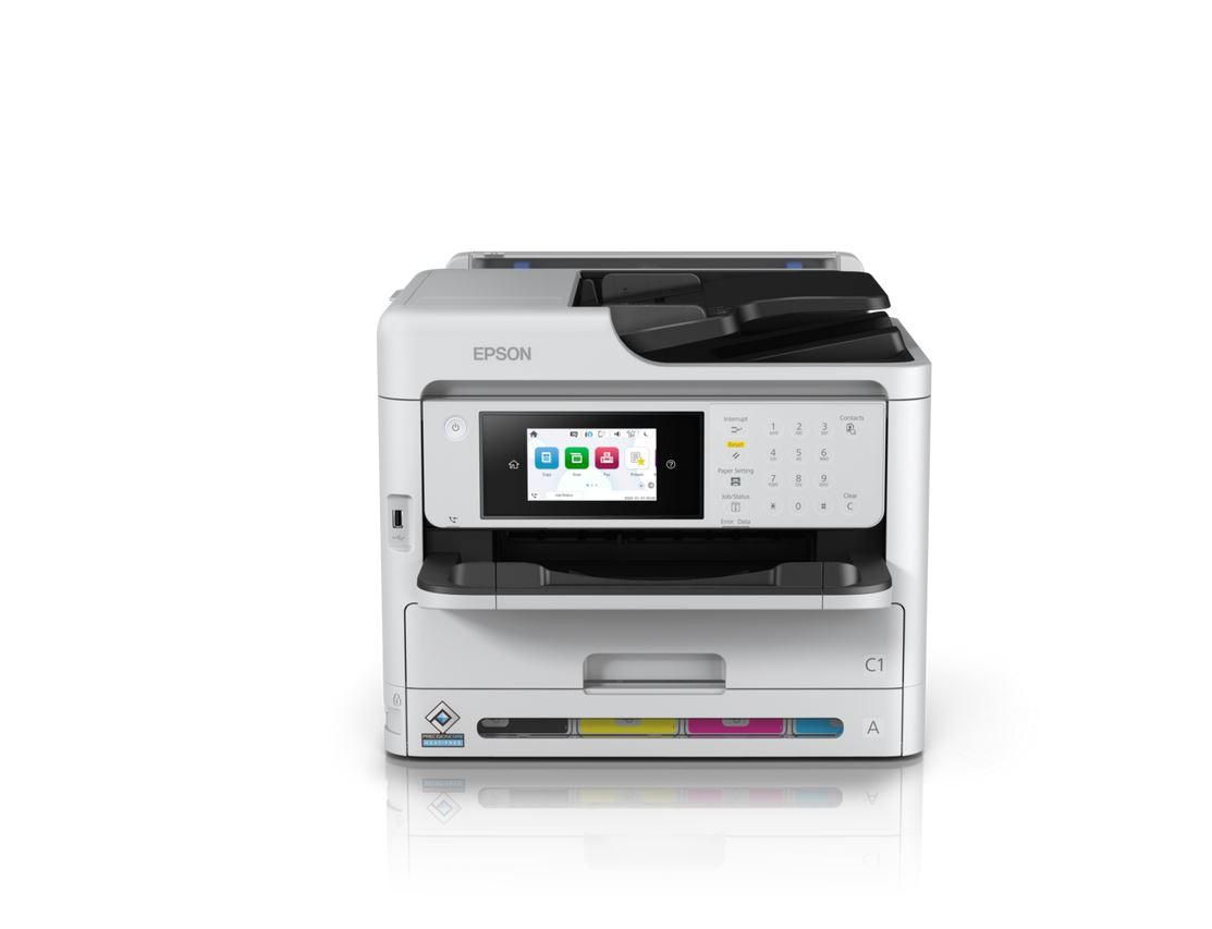 Imprimanta multifunctionala inkjet color Epson WF-C5890DWF, A4, duplex, ADF, USB 2.0, Wi-Fi, 25 ppm negru, 25 ppm color