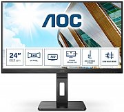 Monitor 23.8 inch WLED AOC 24P2QM 1920 x 1080 pixeli, 75 Hz, 4 ms, Negru
