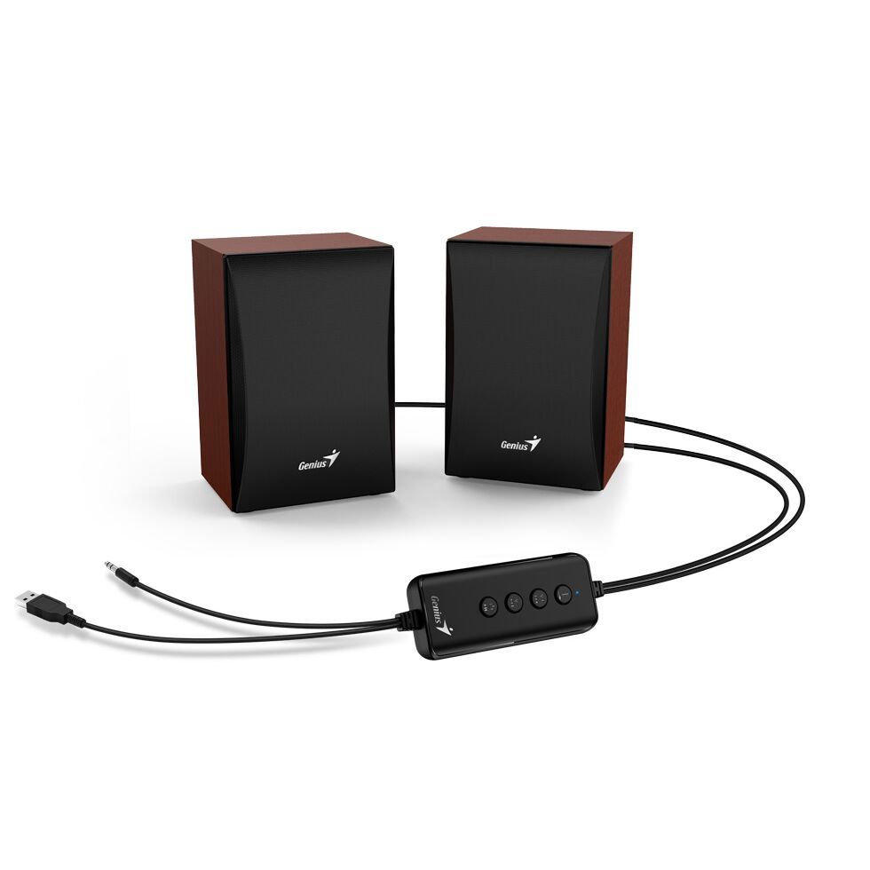 BOXE GENIUS 2.0, bluetooth, RMS:  3W (2 x 1.5W), USB power, wood,  SP-HF380BT   31730034402  (include TV 0.8lei)