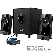 BOXE GENIUS 2.1, RMS: 10W (2 x 3.25W + 1 x 3.5W), black wood,  SW-2.1 300X   31730041400   (include TV 10lei)
