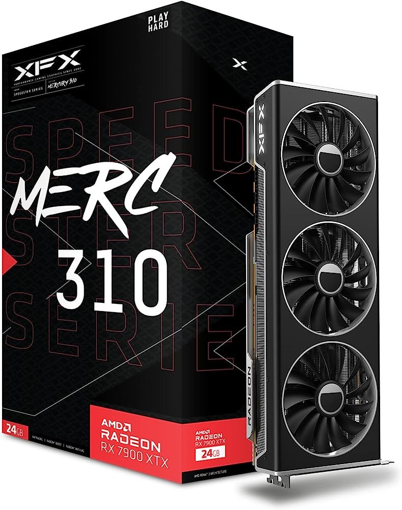 XFX VGA 24GB RADEON RX7900XTX MERC310 BLACK GAMING 3xDP/H SPEEDSTER MERC310 Radeon RX7900XTX BLACK Gaming