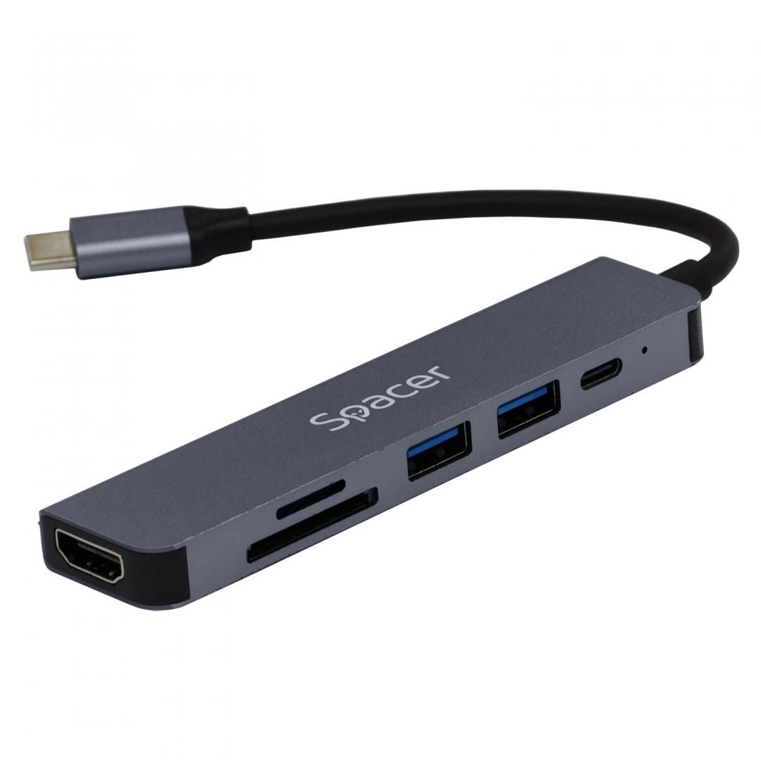 Compatibil cu brand - universal Conectare docking la PC/NB - USB Type-C Porturi USB - USB 3.0 (USB 3.1 gen 1) x 2 USB Type-C x 1 Porturi video - HDMI x 1 Porturi audio - nu Port retea (RJ-45) - fara port retea Port Power Delivery (PD) - da (prin Type-C) Putere Port PD (W) - 87 W Card reader - card