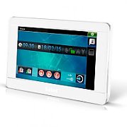 Tastatura alarma Satel INT-TSI-WSW, Touchscreen 7 inch, Compatibila INTEGRA/VERSA, Alb