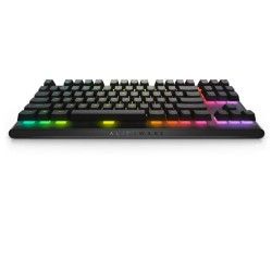 ALIENWARE TENKEYLESS GAMING KEYBOARD - AW420K, Backlit: AlienFX RGB / 16.8 million colors, Hot Keys Function: Programmable, Keyboard Technology: Mechanical, Key Switch Type: CHERRY MX Red, Anti-ghosting: Yes, Gaming: Yes, Adjustable Height: Yes, Detachable Cable: Yes, DIMENSIONS & WEIGHT: Height