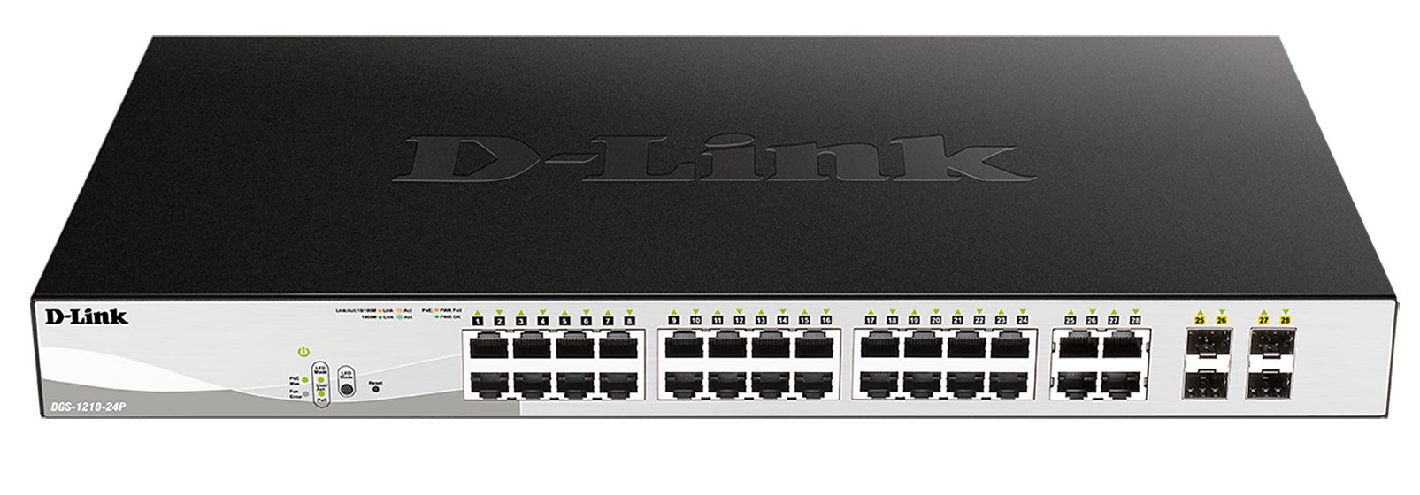 Switch D-Link DGS-1210-24P/E, 24 porturi 10 / 100 / 1000 MBs