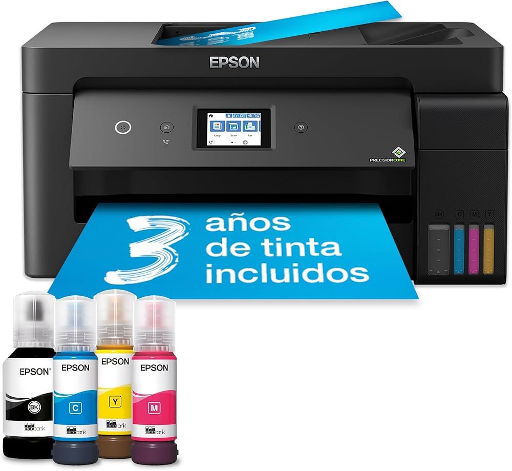 Imprimanta multifunctionala inkjet color Epson ET-15000, A3, duplex, ADF, USB 2.0, Wi-Fi, 17 ppm negru, 17 ppm color