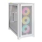 Carcasa Corsair iCUE 4000D RGB Airflow, Middle Tower, eATX, Alb 