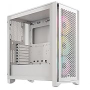 Carcasa Corsair iCUE 4000D RGB Airflow, Middle Tower, eATX, Alb 