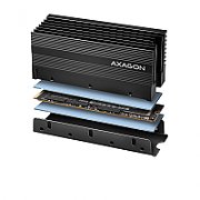 Cooler Pasiv CLR-M2XL pentru M.2 SSD, Suport SSD 80mm, Aluminiu, Paduri termice din silicon incluse, inatime 36 mm