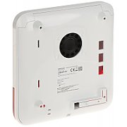 Sirena interior wireless AX PRO Hikvision DS-PS1-II-WE Buzzer Decibel: 90 to 110 dB,  fire alarm, panic alarm, and intrusion alarm, Operation temperature –10°C to 55°C,Four CR123 batteries, Support 12 VDC Power Supply, Power interface 12 VDC,  CAM-X Wireless Technology ,Dimension:130 × 128 × 39.5