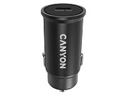 Canyon C-20, PD 20W Pocket size car charger, input: DC12V-24V, output: PD20W, support iPhone12 PD fast charging, Compliant with CE RoHs , Size: 50.6*23.4*23.4, 18g, Black