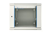 EXTRALINK 9U 600X600 AZH wall-mounted rackmount cabinet swing type gray