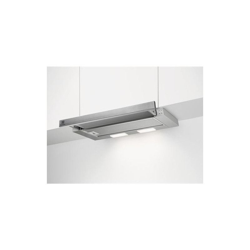 Hota telescopica incorporabila Electrolux LFP226S, Putere de absorbtie 330 mc/h, 1 motor, 60 cm, Inox