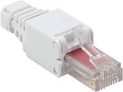 MUFA RJ-45 LOGILINK pt. cablu UTP, Cat6, RJ-45 (T), manson, pentru cablu solid/litat AWG22-24, cablu 5-6.5mm, tool-free,1 buc,  MP0025 