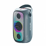 Boxa portabila Serioux PartyBoom, putere RMS: 55W, raport S/N  >70dB, T.H.D.: <0.3%, frecventa : 40Hz~20KHz, baterie: 7.4V 3600Mah , functie TWS, functie Extra Bass, 8 moduri de iluminare RGB , IPX5 Waterproof/Bluetooth/USB/TF card/AUX