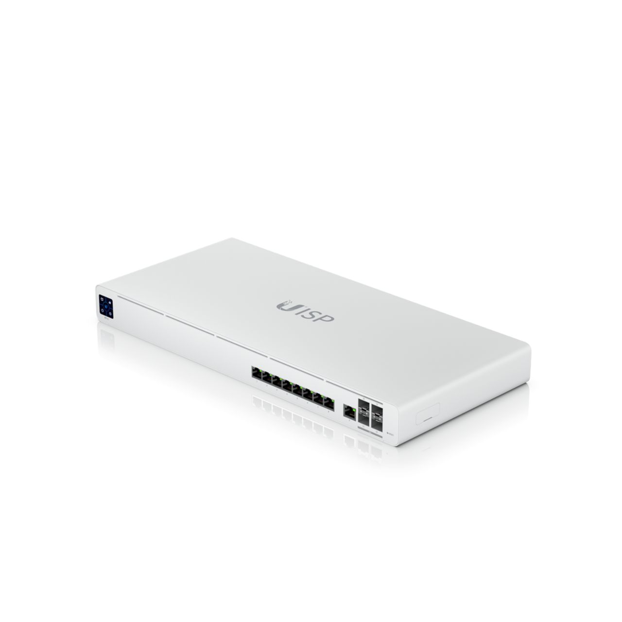 Ubiquiti UBIQUITI UISP-R GIGABIT POE ROUTER pentru aplicatii MicroPOP, interfata: 8 x 10/1001000, 1 x 1G SFP, Procesor: Dual-core 880 MHz, MIPS1004Kc , Memorie: 512 Mb, Flash: 512Mb, Consum 10W, Passive POE 27VDC.
