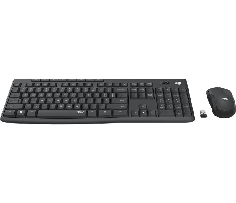 Logitech Desktop MK295 Wireless Silent [DE] graphite