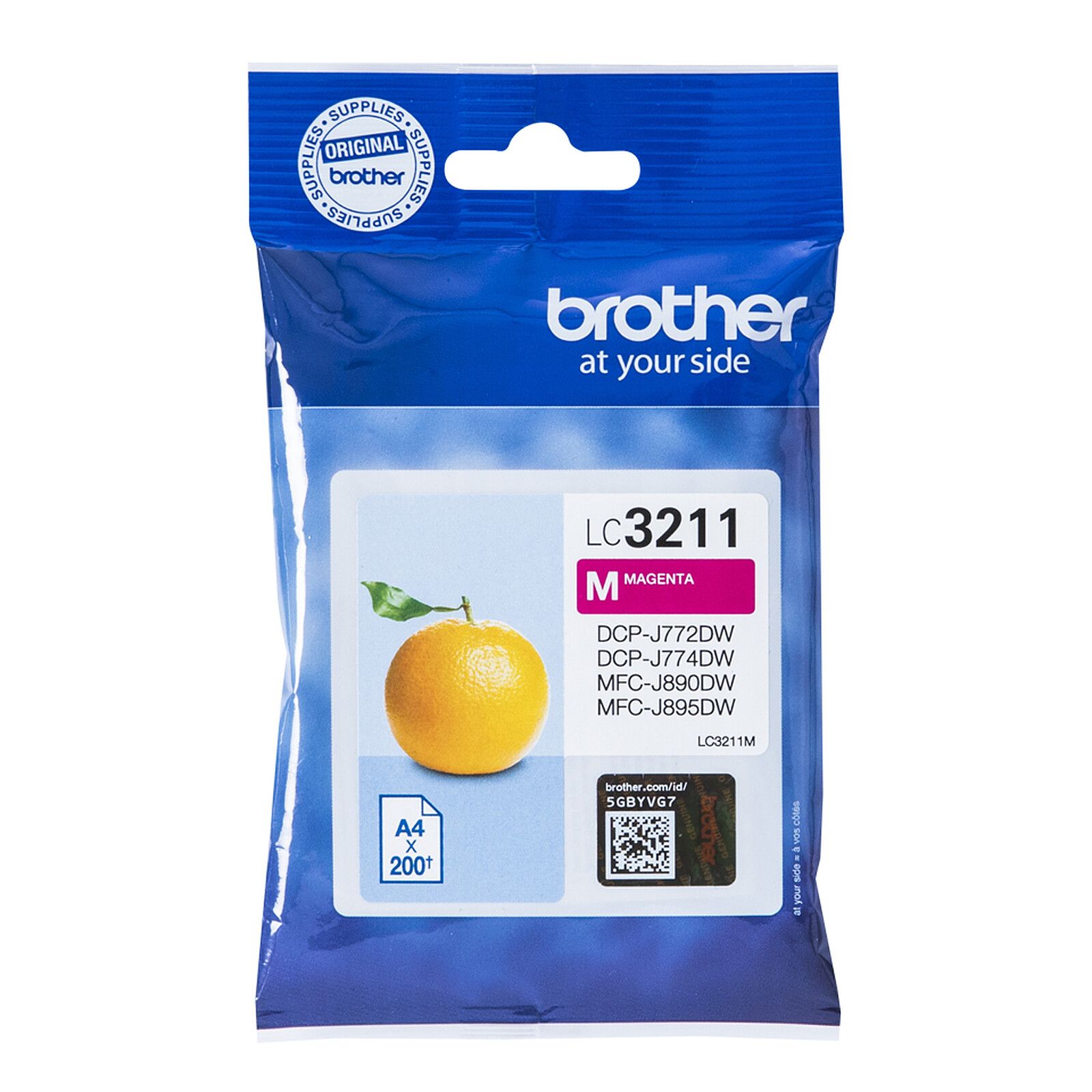 Cartus cerneala Brother LC3211M ,Magenta ,200 pagini ,Original (LC3211M) 