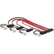 Kabel SAS intern SFF-8484 => 4x SAS+Power 0,75m