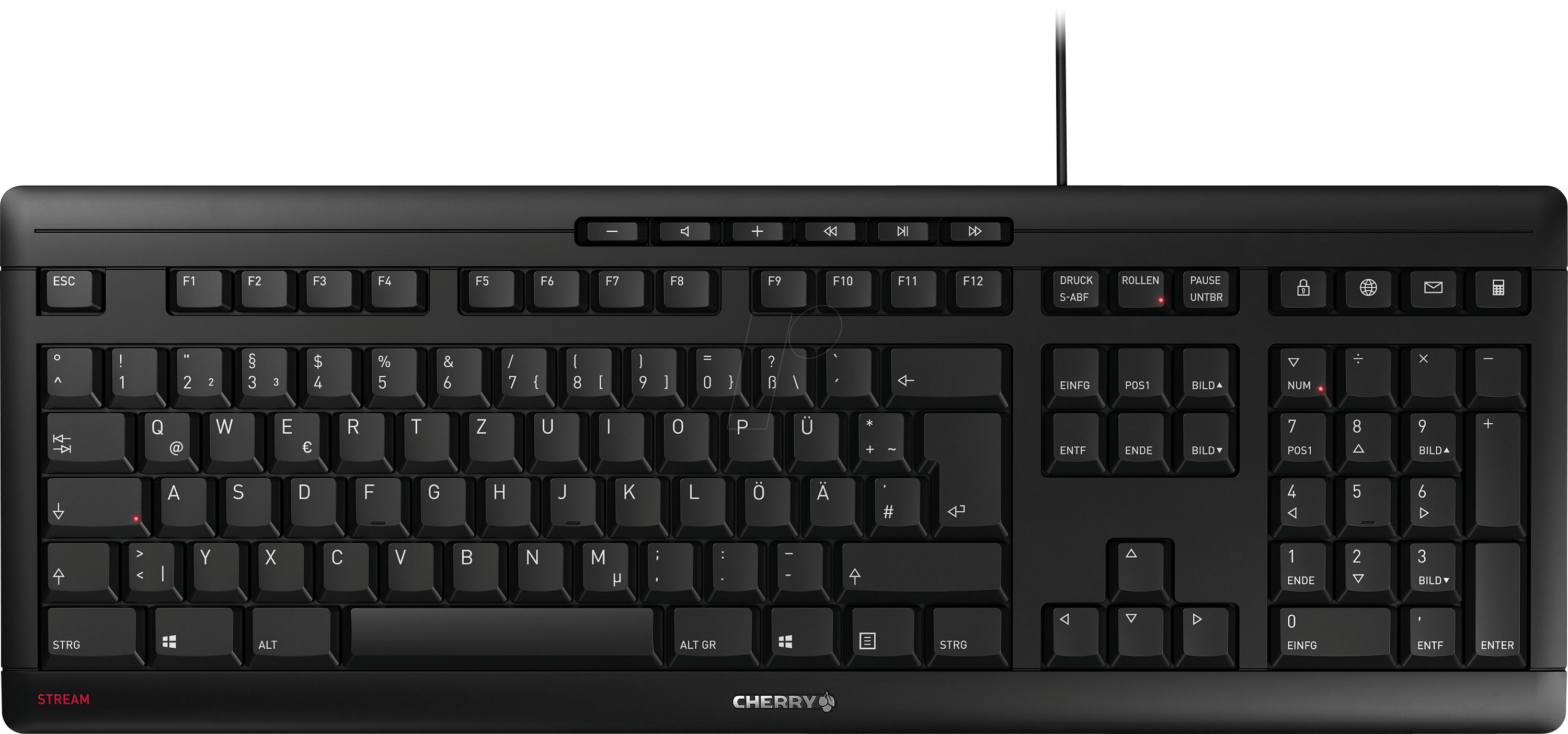Cherry Keyboard STREAM [ES] black