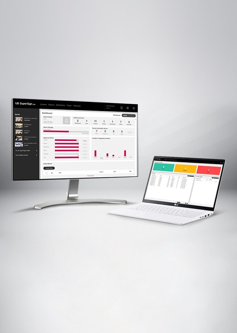 Software pentru semnalizarea LG webOS SuperSign CMS
