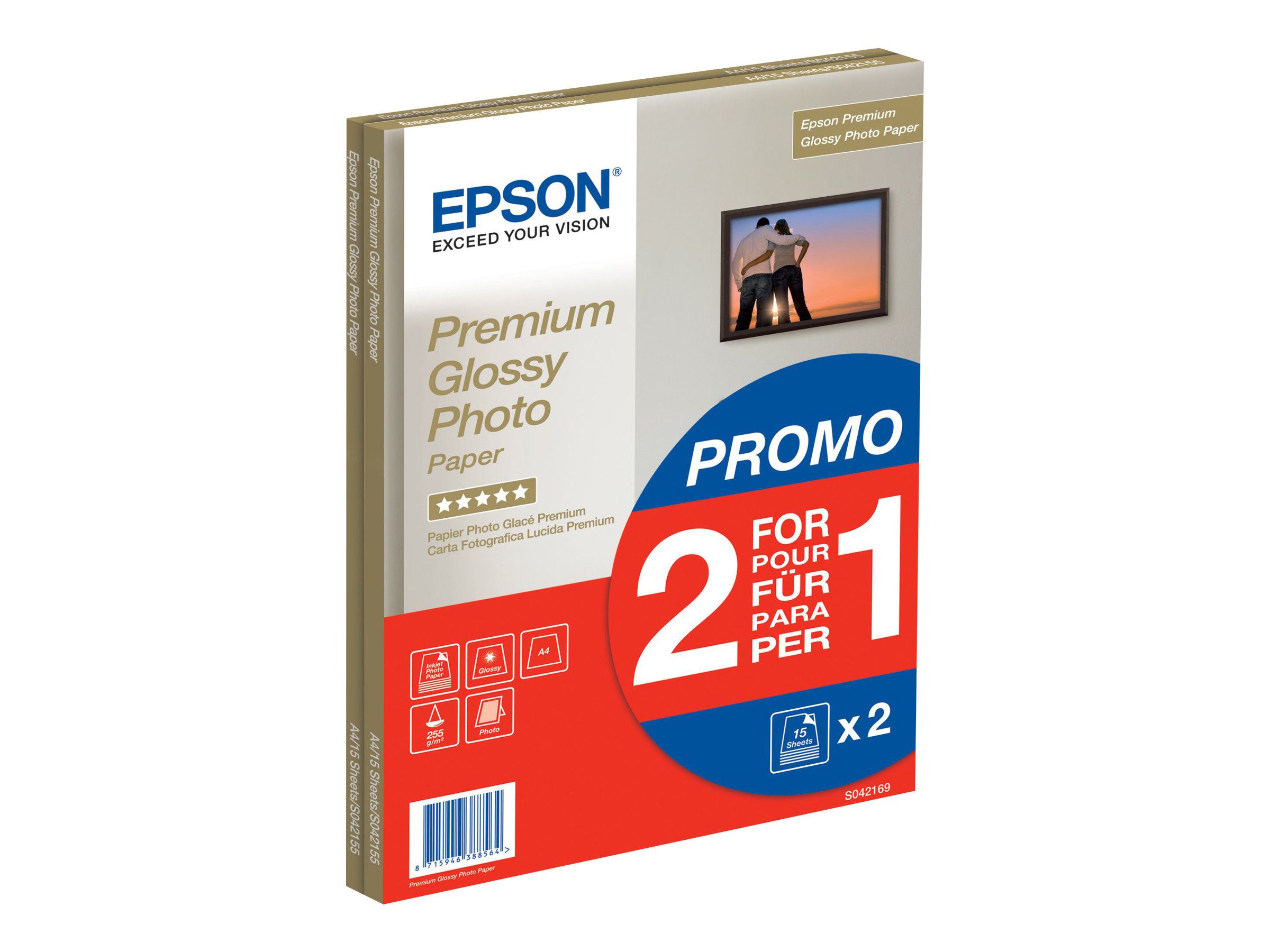 HARTIE Premium Glossy DIN A4, 255g/m2, 15 Blatt