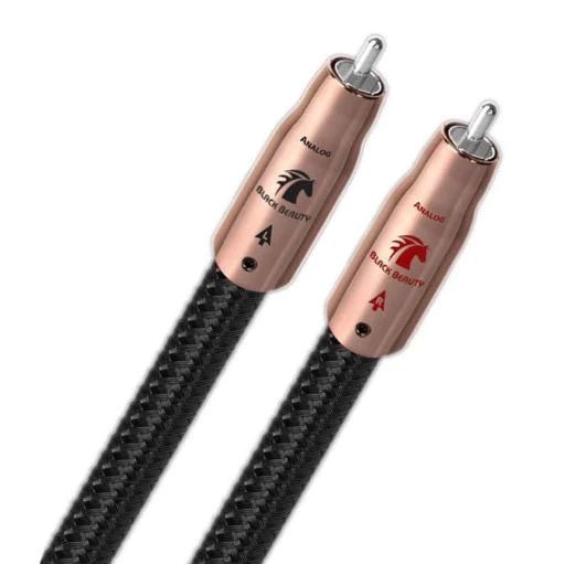 Cablu audio 2RCA - 2RCA  AudioQuest Black Beauty, 1m, Level 6 noise Dissipation with Graphene, Solid PSC+