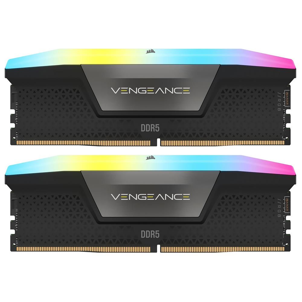 Memorie Corsair Vengeance 48 GB DDR5 5600 MHz CL40, kit 2 x 24 GB, XMP 3.0, Negru, RGB