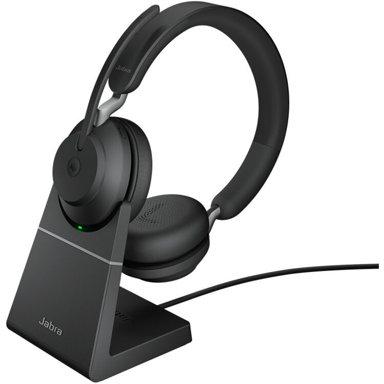 JABRA Evolve2 65 Link380a UC Stereo Stand Black