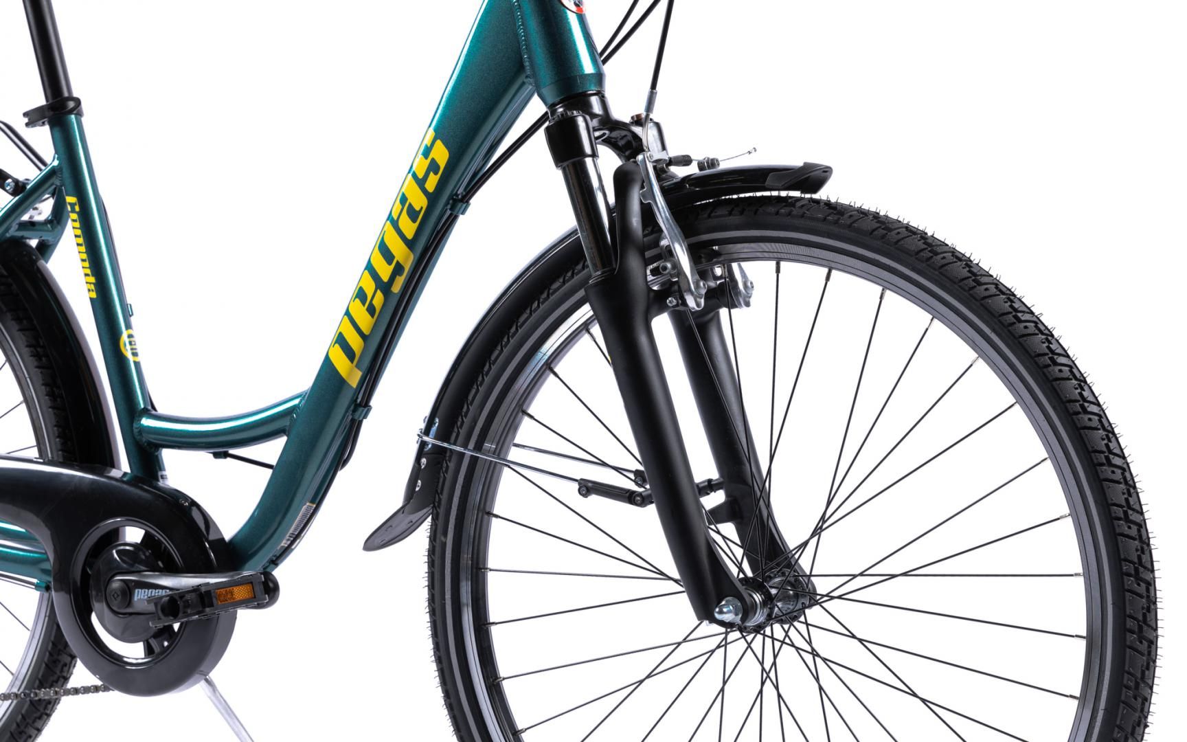 Bicicleta Oras Pegas Comoda Verde Pin ( AL)