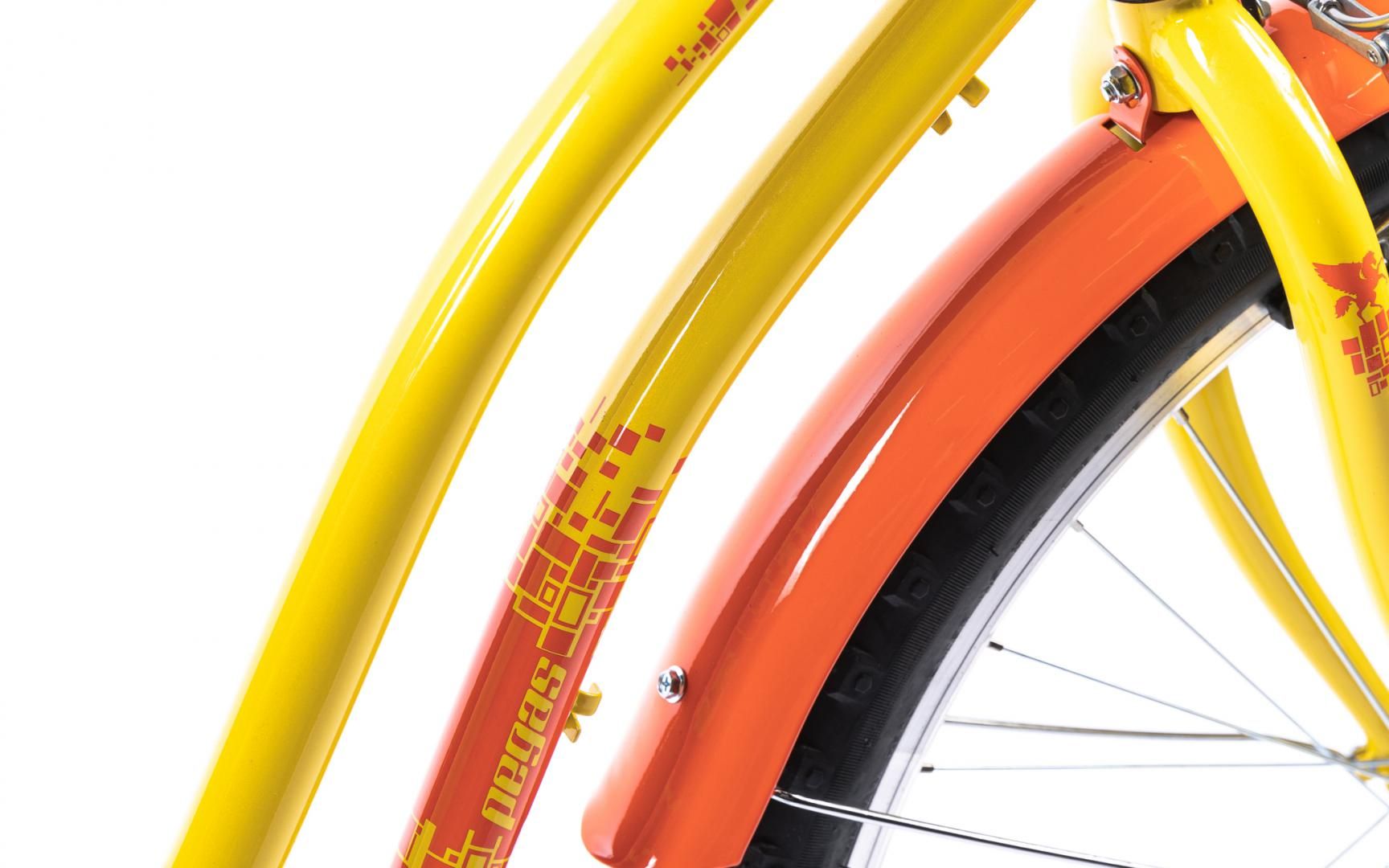 Bicicleta Oras Pegas Strada 2 Galben Pastel