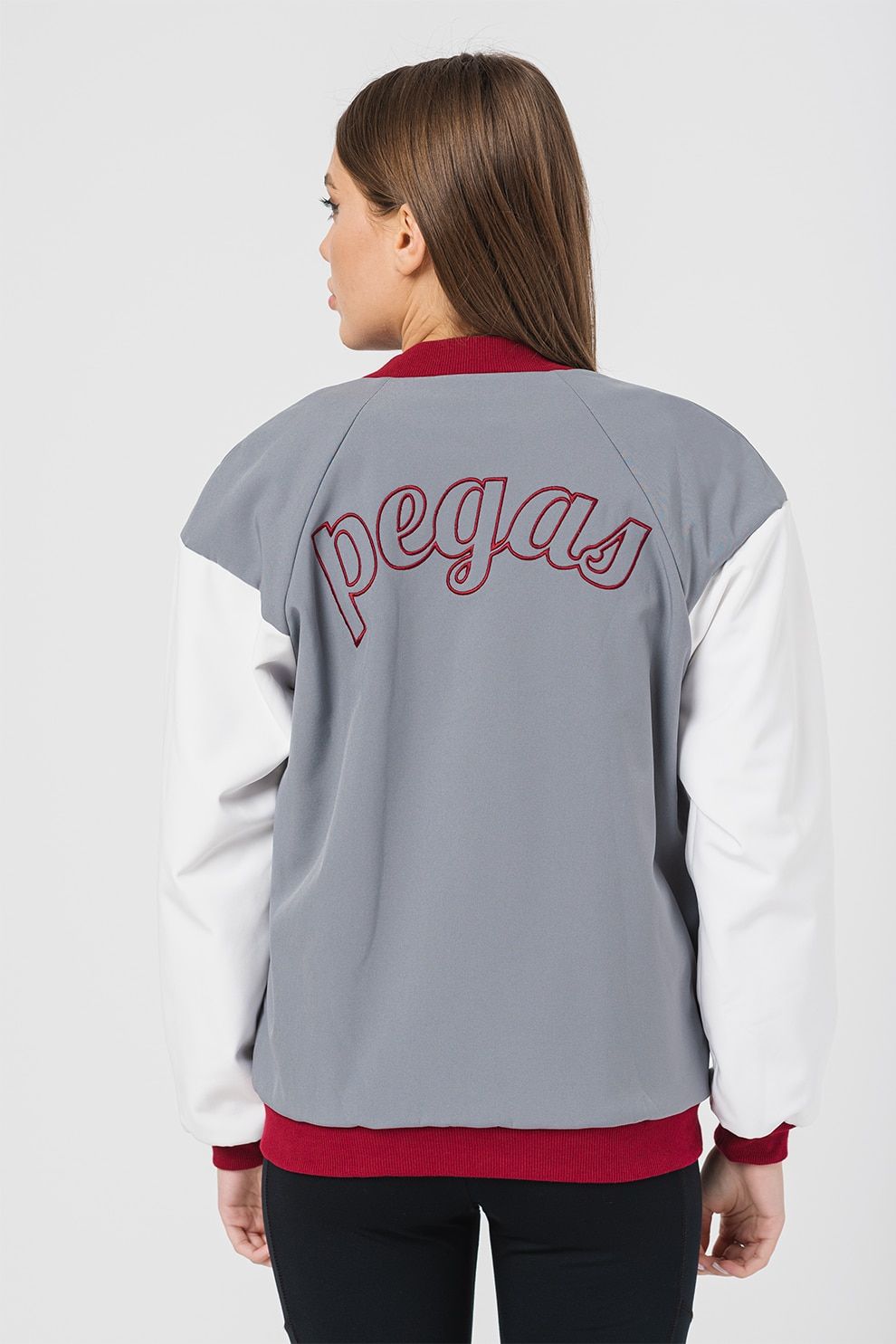 W JACHETA BOMBER GRI GRENA L