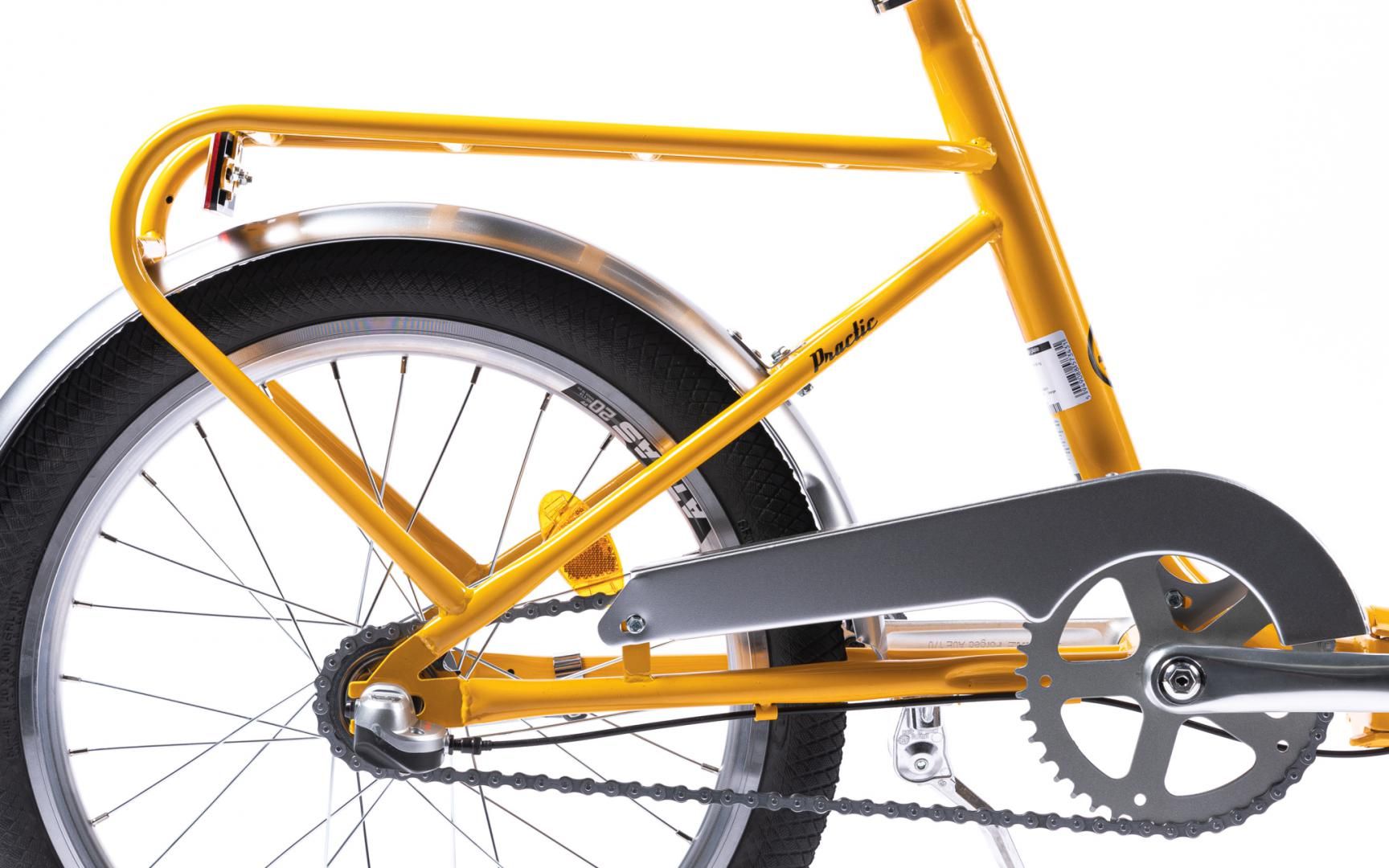 Bicicleta Pliabila Pegas Practic Retro 3S Galben Tuscany