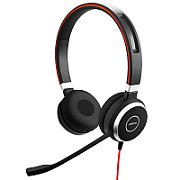 JABRA EVOLVE 40 UC Stereo USB Headband Noise cancelling USB connector with mute-button and volume control on the cord