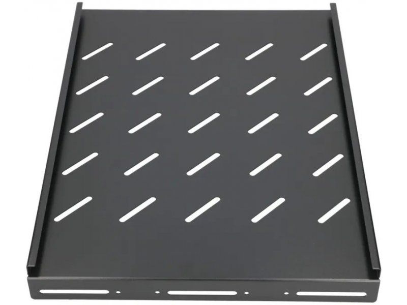 EXTRALINK 1U 350mm Fixed shelf 19inch for 600mm depth cabinets Black