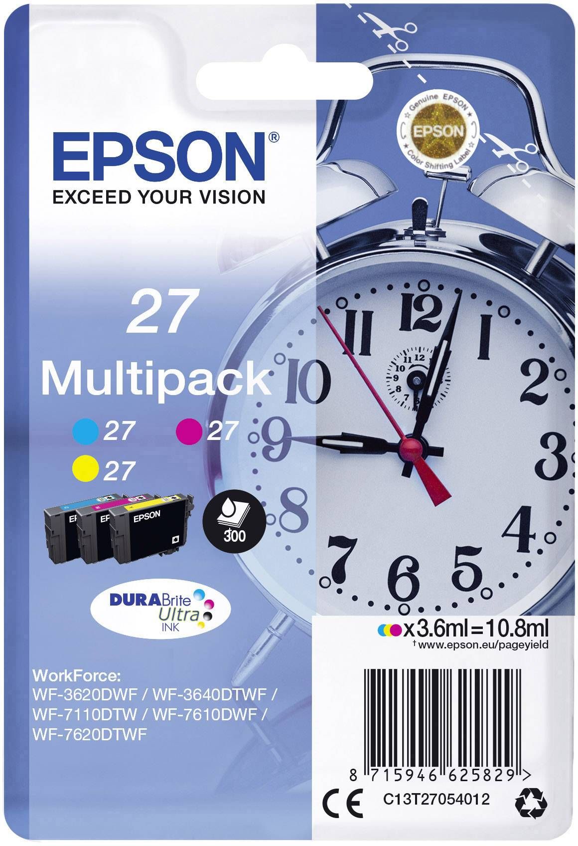 Cartus cerneala Epson T27054012 ,Color ,3x3.6 ml (compatibil cu Epson T27054012) 