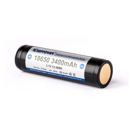 Li-ion battery 3.7V 3500mAh KeepPower 18650
- with overload protection
- dimensions: 65 x 18.2 mm
Packing: bulk 1pc