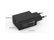 PSUP-AC-USB2,0-BK-BL