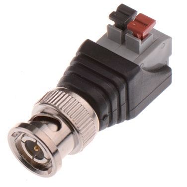 Male BNC plug for CCTV (surveillance) with clip
Packing: bulk 1pc