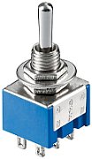 2xON-OFF-ON switch, 6 pins 250V 3A
- dimensions: 13x13x10mm
Packaging: bulk 1 pc.