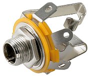 6.35mm jack female, stereo, metal, on the panel
JC-124
GNI0040
Packaging: bulk 1 pc.