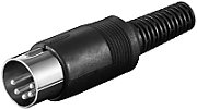 Male DIN plug mounted on cable, 5 contacts 180*, plastic
DNC-005/1
Packaging: bulk 1 pc.