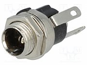Female DC socket 5.5x2.1mm mountable on the panel
Packaging: bulk 1 pc.
