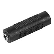 Audio adapter 3.5mm female stereo jack to 3.5mm female stereo jack
Packaging: bulk 1 pc.