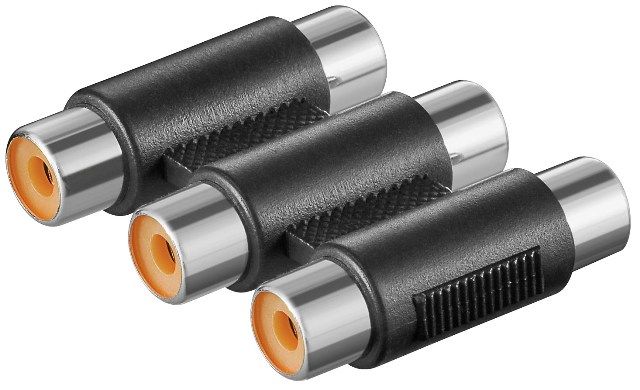 Audio adapter 3 x RCA female to 3 x RCA female
Packaging: bulk 1 pc.