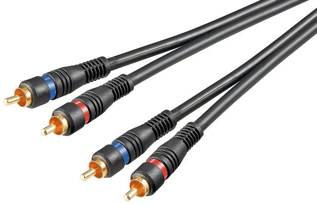 Audio cable 1.5m 2 x RCA male to 2 x RCA male, gold-plated contacts
- OFC copper cable
- double screened
Packaging: bulk 1 pc.